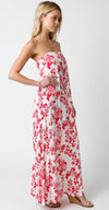 Reveka Strapless Floral Maxi Dress