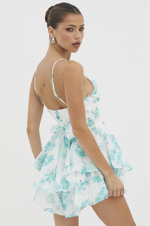 Adima Floral Ruffle Tiered Romper - RESTOCKING 4/26 / ORDER NOW