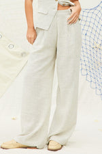 Daphanie Pinstripe Strapless Vest & Pants Set