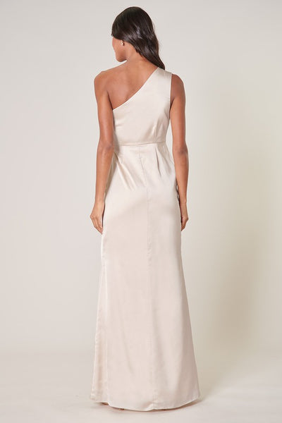 Isadora Satin One Shoulder Maxi Dress  Girls Will Be Girls