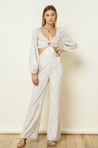 Rat and cheap boa white jumpsuit