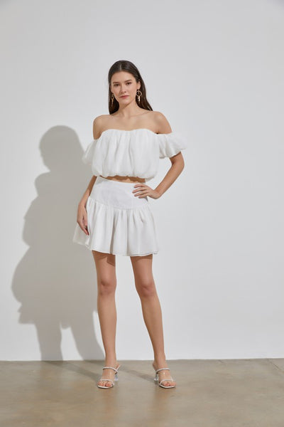 The barnnet Magnolia Off-Shoulder Top 白② The barnnet Magnolia Off-Shoulder Top 白② The barnnet