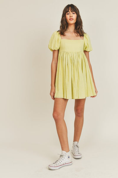 Uo puff sleeve babydoll clearance dress