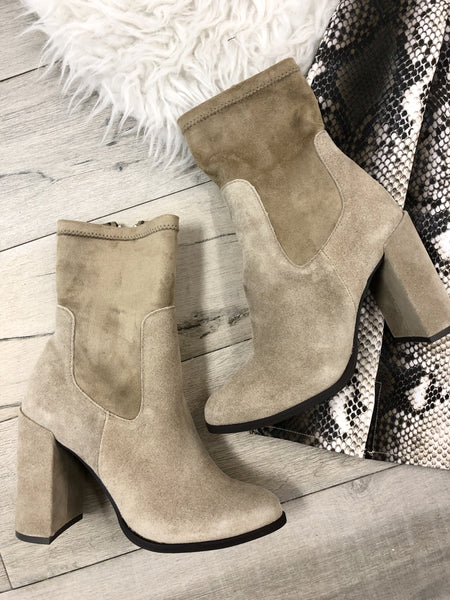 Mink ankle boots