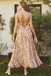 Elizabeth Floral Ruffle Detail Midi Dress