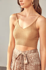 Abelina Knitted Bralette Crop Top