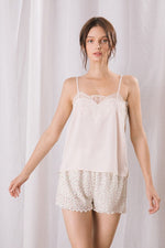 Brinley Lace Detail Cami Top - Ivory