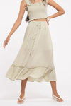 Natalie Midi Skirt And Crop Top Set