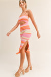 Kelsey Knit Stripe Midi Dress