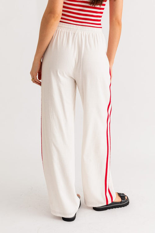 Kitura Side Stripe Pants And Tank Top Set