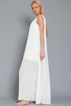 Amanda One Shoulder Maxi Dress - White