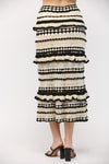 Cabo Crochet Ruffle Detail Top And Midi Skirt Set