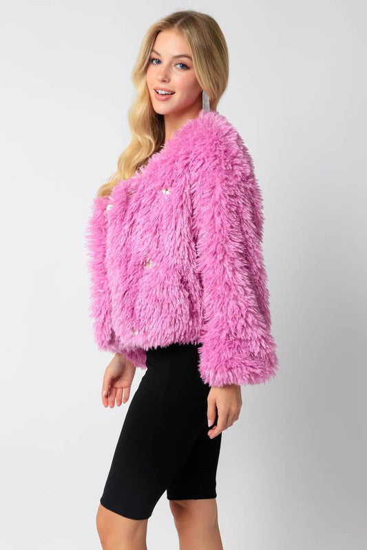 Zoe Faux Fur Coat