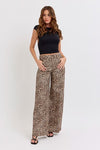 Carlie High Waisted Leopard Pants