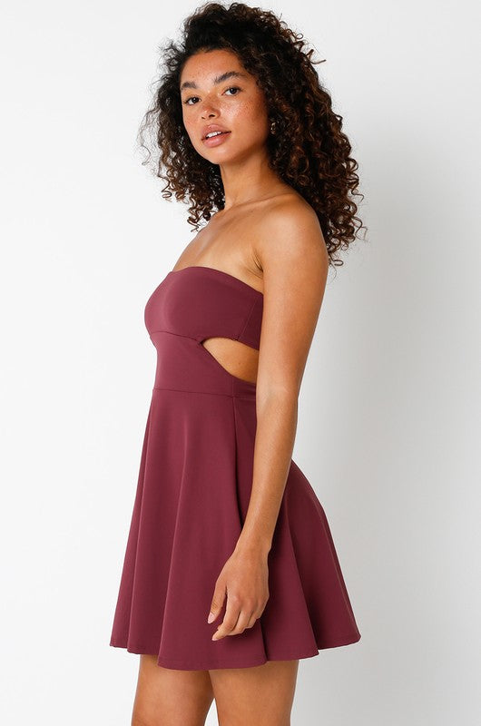 Susie Strapless Cut Out Mini Dress