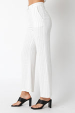 Cleotha Linen Pinstripe Strapless Top and Pants Set