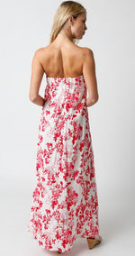 Reveka Strapless Floral Maxi Dress