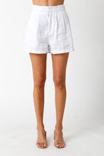 Carrie Linen High Waist Dressy Shorts