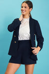 Lindsey Gold Button Detail Tailored Blazer