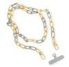 Vania Gold & Silver Large Link Cellphone Chain