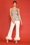 Lola Metallic Foil Cami Twist Top