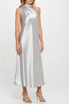 Kairi One Shoulder Satin Maxi Dress