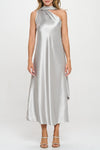 Kairi One Shoulder Satin Maxi Dress