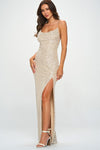 Hayley Sequin Maxi Gown Dress