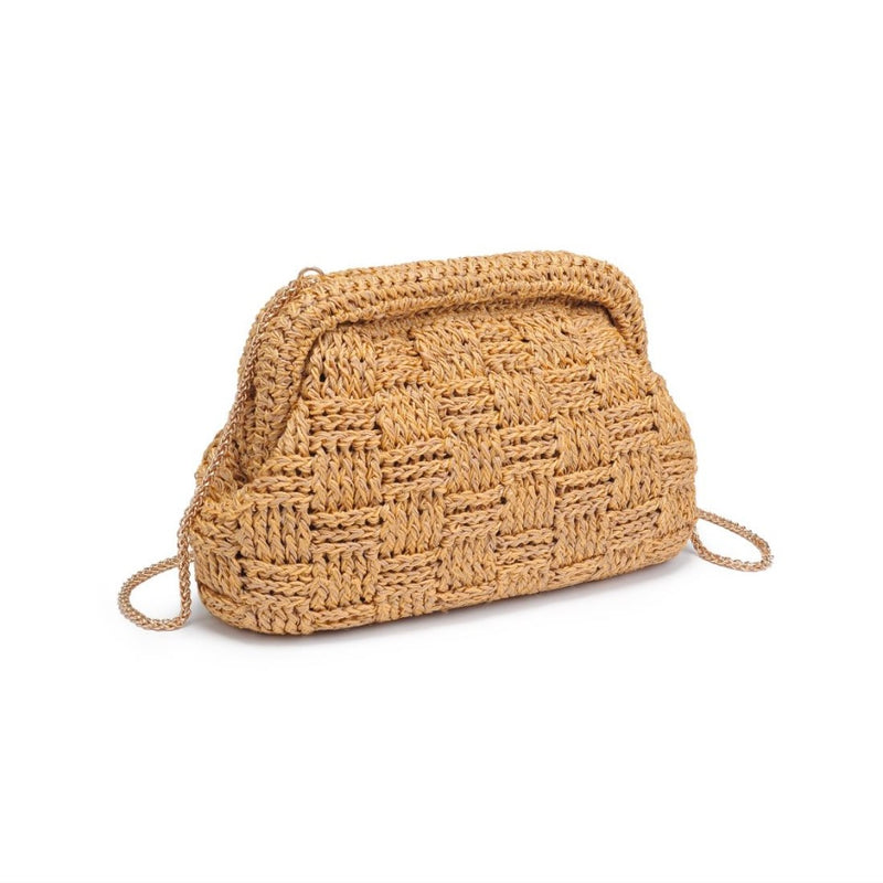 Elmira Woven Clutch - Natural