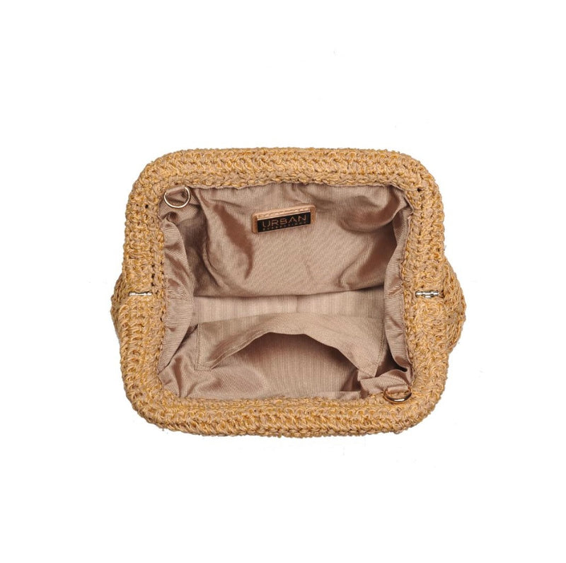 Elmira Woven Clutch - Natural