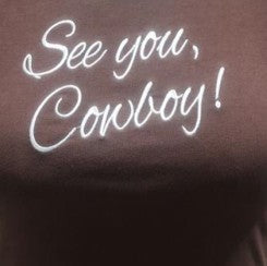 "See you, Cowboy" Graphic Crop Top