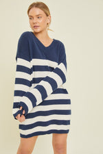 Koraima Stripe Sweater Mini Dress