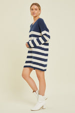 Koraima Stripe Sweater Mini Dress