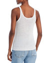 "Beach" Sweater Tank Top - White