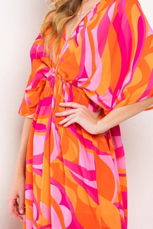 Santana V Neck Maxi Dress