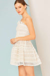 Alva Strapless Overlay Mini Dress