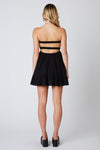 Jodie Strapless Keyhole Back Cut Out Romper