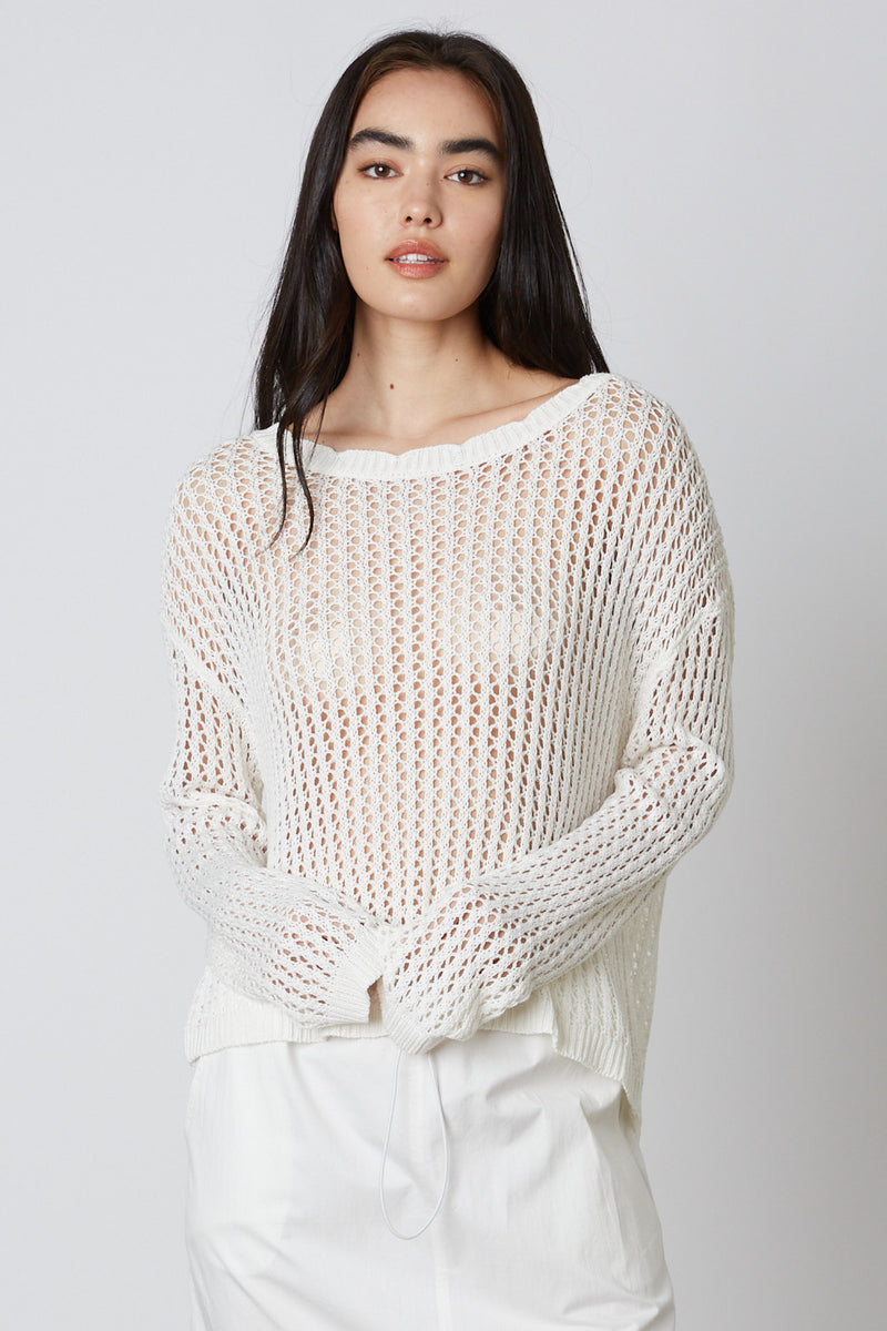 Jayana Mesh Knit Sweater top
