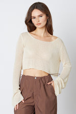 Gilda Spring Knit Sweater Crop Top