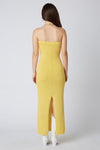 Brittney Strapless Knit Maxi Dress - Yellow