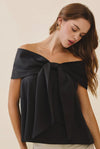Gisela Bow Accent Off The Shoulder Top