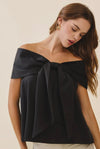 Gisela Bow Accent Off The Shoulder Top