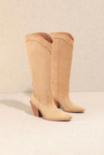 Remi Western Suede Knee High Boot