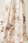 Ivy Printed Backless Maxi Dress - Cream Floral
