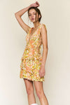 Kesha Floral Cut Out Mini Dress