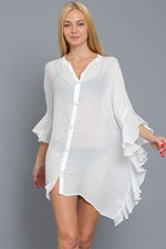 Rosemary Ruffle Detail Cover Up Dress