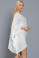 Rosemary Ruffle Detail Cover Up Dress