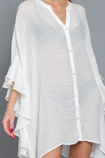 Rosemary Ruffle Detail Cover Up Dress