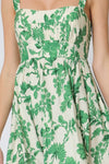 Dacia Square Neck Floral Tie Back Mini Dress