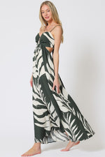 Acelynn Tropical Cut Out Tie Back Maxi Dress - RESTOCKING ETA 6/13 - PREORDER NOW